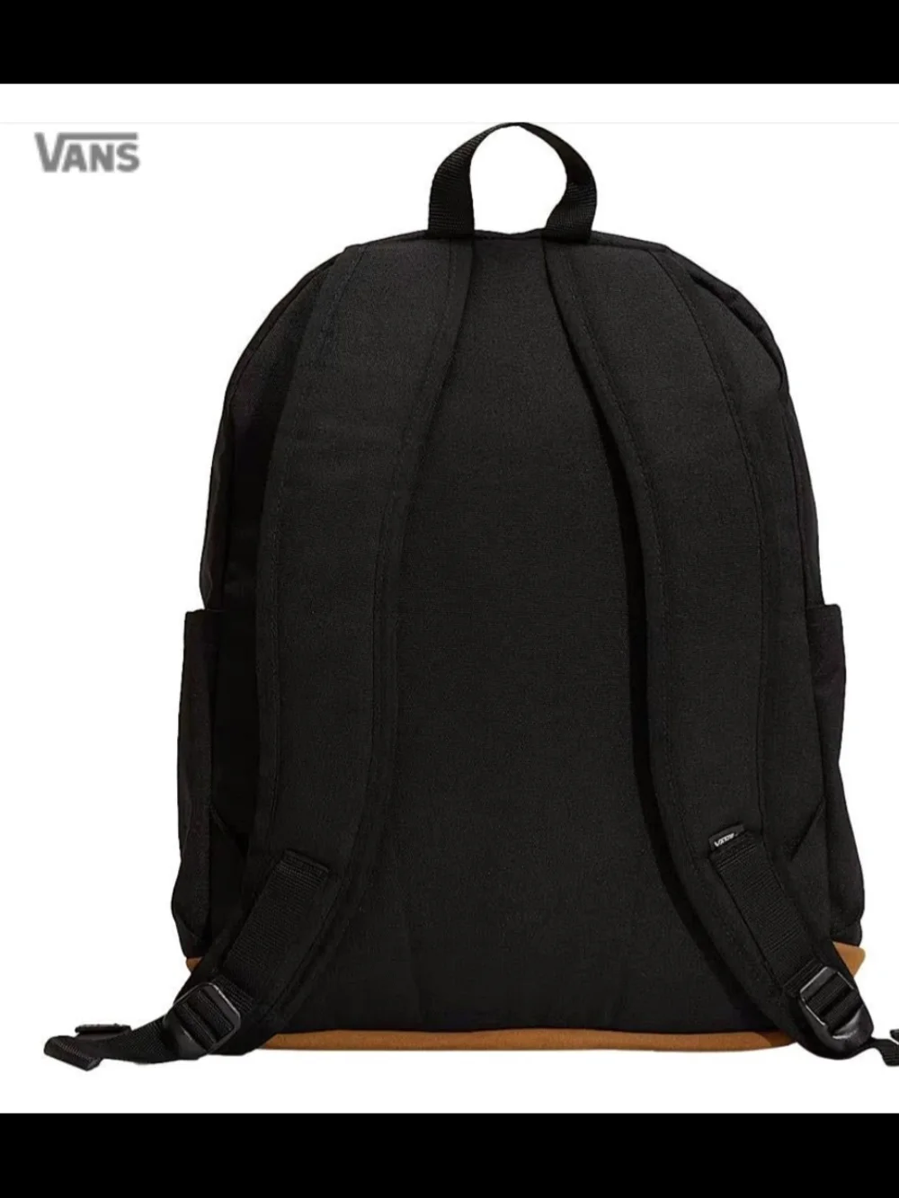 NEW! Vans Black Backpack with Tan Base NWT